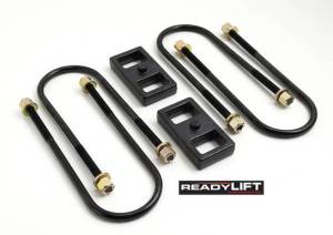 ReadyLIFT Suspensions - 66-1201 | ReadyLift 1 Inch Rear Block & U Bolt Kit (2003-2013 Ram 2500, 2003-2023 Ram 3500 w/o Overload)
