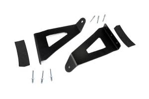 Rough Country - 70518 | Ford 54-inch Curved LED Light Bar Upper Windshield Mounts (04-14 F-150)