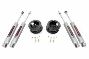 Rough Country - 37730A | Rough Country 2.5 Inch Leveling Kit For Ram 2500 (2014-2023) / 3500 (2013-2023) 4WD | N3 Shocks, Factory Rear Leaf Springs