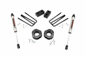 Rough Country - 26870 | 3.5 Inch GM Suspension Lift Kit w/ Strut Spacers, V2 Monotube Shocks
