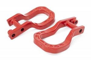 Rough Country - RS132 | Forged Tow Hooks (19-22) Chevy 1500 | Red)