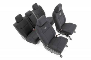 Rough Country - 91027A | Toyota Neoprene Front & Rear Seat Covers (14-21 Tundra | Crew Cab)
