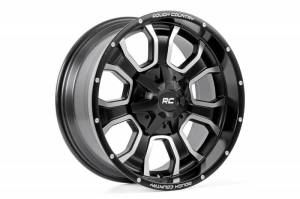 Rough Country - 93201006 | Rough Country 93 Series One-Piece Wheel | Matte Black | 20x10, 8x180, -18MM