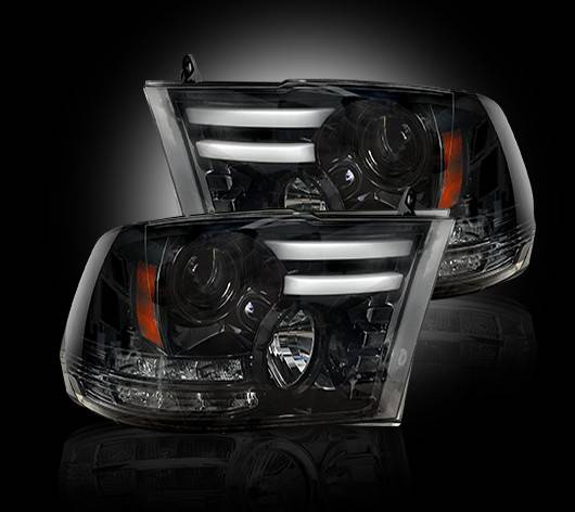 264276BKC | Projector Headlight | Smoked / Black