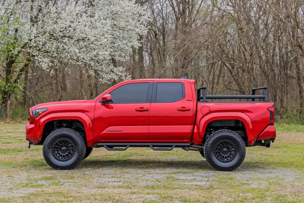Add Some Attitude To Your Tacoma: 4Pc Pocket Rivet Fender Flares (16-22) – Smooth Black Finish