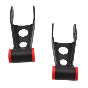 DJM Suspension - SH2507-2 | DJM Suspension 2 Inch Rear Lowering Shackles (2007-2018 Silverado, Sierra 1500 2WD/4WD)