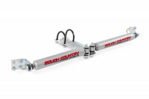Rough Country - 8732130 | N3  Steering Stabilizer | Dual | 2-8 Inch Lift | Dodge 1500 4WD (1994-1999)