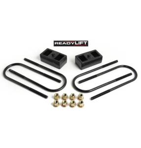 ReadyLIFT Suspensions - 66-1202 | ReadyLift 2 Inch Rear Block & U Bolt Kit (2003-2013 Ram 2500, 2003-2024 Ram 3500 w/o Overload)