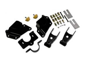 Belltech - 6514 | 4" Drop Leaf Spring Shackle & Hanger Kit (Front Hanger/Rear Shackle)