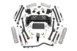 Rough Country - 90222 | Rough Country 4 Inch Long Arm Suspension Lift Kit w/ Premium N3 Shocks (1993-1998 ZJ Grand Cherokee)