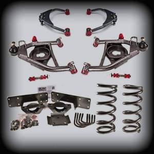 DJM Suspension - DJM2555-46+ | DJM Suspension 4 Inch Front / 6 Inch Rear Lowering Kit (1988-1998 C1500 Pickup 2WD)
