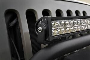 Rough Country - 70208 | Jeep 20-inch LED Light Bar Bumper Hoop Mounts (TJ / YJ)
