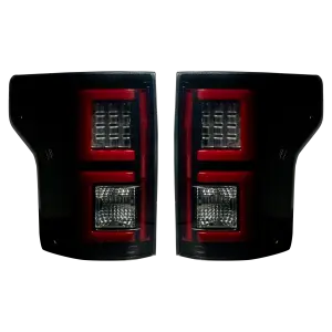 Recon Truck Accessories - 264268BK | Recon Tail Lights LED in Smoked (2015-2017 F150)