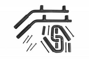 Rough Country - 6503 | Rough Country Grab Handles For Jeep Wrangler JK (2007-2018) | Black, Front & Rear Position