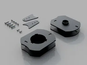 Traxda - 605042AIR | Traxda 2.0 Inch Rear Leveling Kit (2014-2024 Ram 2500 Pickup 4WD | With Rear Factory Air Bags)