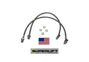 SuperLift - 91340 | Superlift Bullet Proof Front Brake Hose (1971-7198 GM Pickup, Blazer, Suburban with) 4-6" Lift