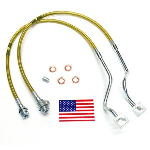 SuperLift - 91510 | Superlift Bullet Proof Front Brake Hose (1999-2004 F250, F350 with 4-8" Lift)