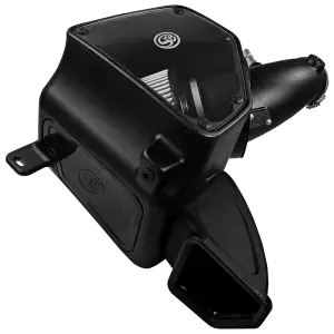 S&B Filters - 75-5087D | S&B Filters Cold Air Intake (2014-2018 Ram 2500, 3500 Hemi 6.4L) Dry Extendable White