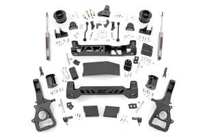 Rough Country - 34430A | Rough Country 5 Inch Lift Kit For Ram 1500 4WD | 2019-2023 | With 22" Factory Wheels, Front Strut Spacers, Rear N3 Shocks