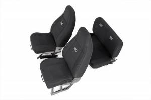 Rough Country - 91009 | Jeep Neoprene Seat Cover Set | Black [91-95 Wrangler YJ]