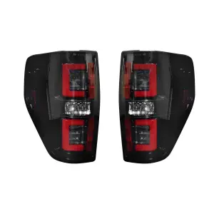 Recon Truck Accessories - 264368BK | OLED Tail Lights – Smoked Lens