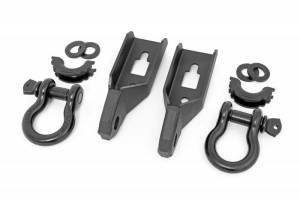 Rough Country - RS158 | Ford Tow Hook to Shackle Conversion Kit w/ D-Ring & Rubber Isolators (09-20 F-150)