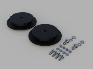 Traxda - 605064 | Traxda 1.0 Inch Rear Air Bag Spacer Kit (2013-2024 Ram 3500 4WD | Factory Air Rear)