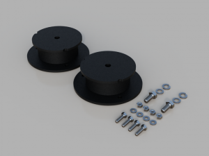 Traxda - 605065 | Traxda 2.0 Inch Rear Air Bag Spacer Kit (2013-2024 Ram 3500 4WD | Factory Air Rear)