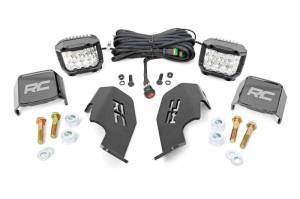 Rough Country - 92035 | Honda Dual LED Cube Kit (19-20 Talon | 3 Inch Osram Wide Angle)