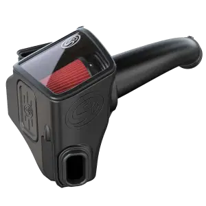 S&B Filters - 75-5136 | S&B  Filters Cold Air Intake (2020-2024 Silverado, Sierra 2500 HD, 3500 HD 6.6L L5P  Duramax) Cotton Cleanable Red