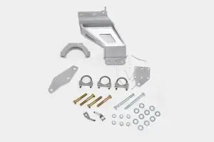 McGaughys Suspension Parts - 54328 | McGaughys Dual Steering Stabilizer Mount for 2013-2024 Dodge Ram 2500/3500 (RAW) (4WD)