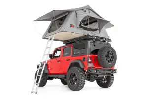 Rough Country - 99050 | Rough Country Rack Mount Roof Top Tent With 12 Volt Accessory Pack & LED Light Strip