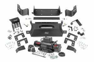 Rough Country - 51059 | Rough Country Hidden Winch Mount Ford Bronco 4WD | 2021-2023 | With PRO12000S Winch