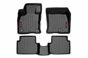 Rough Country - M-51102 | Rough Country Floor Mats Front And Rear For Ford Maverick 2/4WD | 2022-2023 | 2.0L EcoBoost