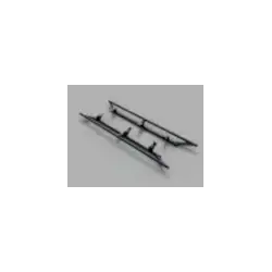 Traxda - 208967 | Honda Rock Rails | DOM Seamless | Wrinkle Black Finish / Without Inner Plates