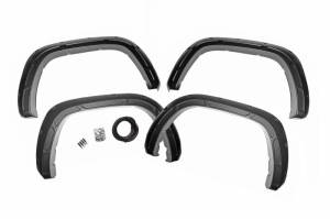Rough Country - A-T02224 | Rough Country Defender Pocket Fender Flares For Toyota Tundra 2/4WD (2022-2025) | Flat Black