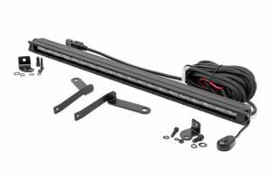 Rough Country - 71077 | Rough Country Bumper Mount 20 Inch Black Slim Line LED Light Bar For Toyota Tundra | 2022-2023