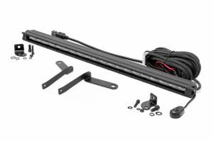 Rough Country - 71077 | Rough Country Bumper Mount 20 Inch Black Slim Line LED Light Bar For Toyota Tundra | 2022-2025