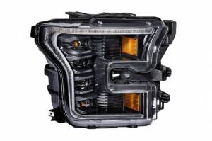 Morimoto - LF502.2-ASM | Morimoto XB LED Headlights With Amber Side Marker, Sequential Turn Signal, White DRL For Ford F-150/F-150 Raptor | 2015-2019 | Pair, Gen 2