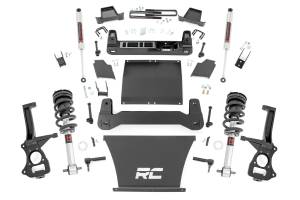 Rough Country - 27540 | Rough Country 4 Inch Lift Kit M1 Struts / M1 Rear Shocks (2019-2025 Silverado, Sierra 1500 AT4 / Trail Boss 4WD | 4.3L, 5.3L, 6.2L Gas Engine)