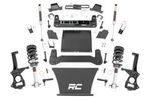 Rough Country - 27540 | Rough Country 4 Inch Lift Kit Chevrolet Silverado / GMC Sierra 1500 | 2019-2024 | Gas Trailboss/AT4, Front M1 Struts, Rear M1 Shocks