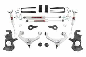 Rough Country - 95740 | Rough Country 3.5 Inch Knuckle Lift Kit For Chevrolet / GMC 2500 HD/3500 HD | 2011-2019 | M1 Shocks