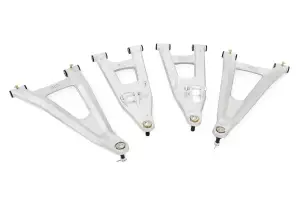 Rough Country - 93155 | Rough Country High Clearance With 2 Inch Forward Offset Forged Aluminum Control Arms For Polaris Ranger 1000XP (2017-2023) | Aluminum Finish