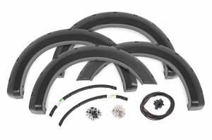 Rough Country - F-F20231-YZ | Rough Country Pocket Fender Flare For Ford F-250 / F-350 Super Duty 2/4WD (2023-2024) | Oxford White