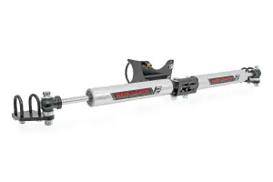 Rough Country - 8749270 | Rough Country V2 Dual Steering Stabilizer For Ford F-250/F-350 Super Duty | 2005-2023 | For Models With 2-8" Lift