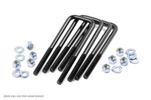 Rough Country - 7603 | Rough Country Universal Square U-Bolt Kit | 9/16 in Thread Size, 13.5 in Inside Length, 2.5 in Inside Width