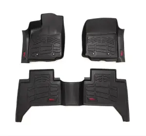 Rough Country - SM71216 | Rough Country Sure Fit Floor Mats For Toyota Tacoma 2WD/4WD (2016-2023) | Front & Rear