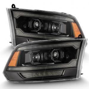 AlphaREX - 880560 | AlphaRex (MK II 5th Gen 2500 Style) LUXX-Series LED Projector Headlights Ram 1500 / 2500 / 3500 (2009-2018) | Alpha-Black