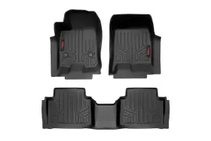 Rough Country - M-21313 | Rough Country Floor Mats For Chevrolet Colorado / GMC Canyon (2023-2025) | Front & Second Row, Crew Cab