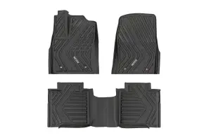 Rough Country - FF-71780 | Rough Country Flex Fit Floor Mats For Toyota Tundra 2WD/4WD | First & Second Row